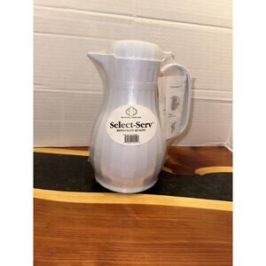 Select Serv 44oz Insulated White Coffee Carafe Server Pitcher 7191 NEW